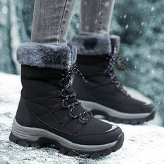 Winterstiefel Damen Fellkragen