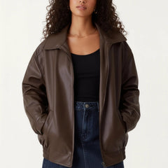 Oversized Bomberjacke für Damen mit Blazerkragen, Produktbild 6
