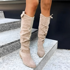 Overknee Stiefel mit weitem Schaft