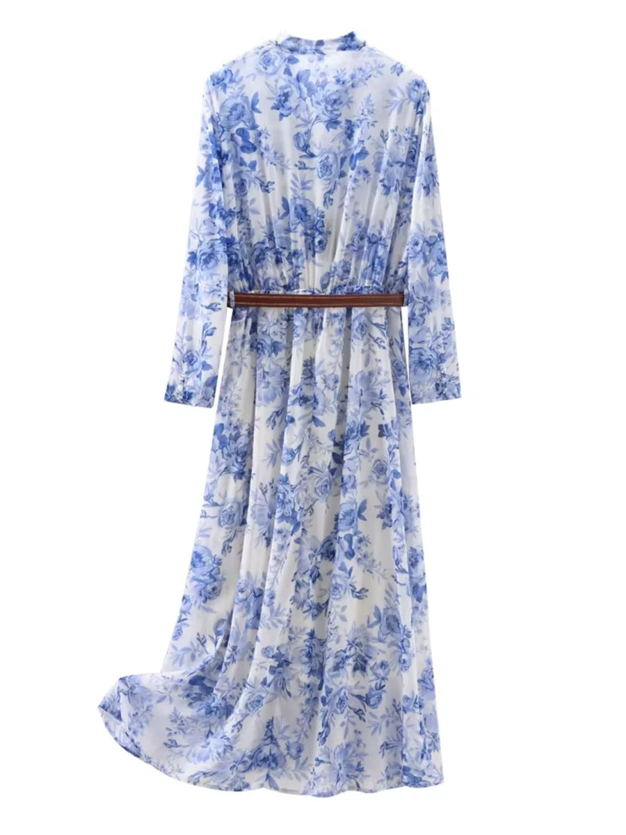 Wickelkleid Blumenprint Damen