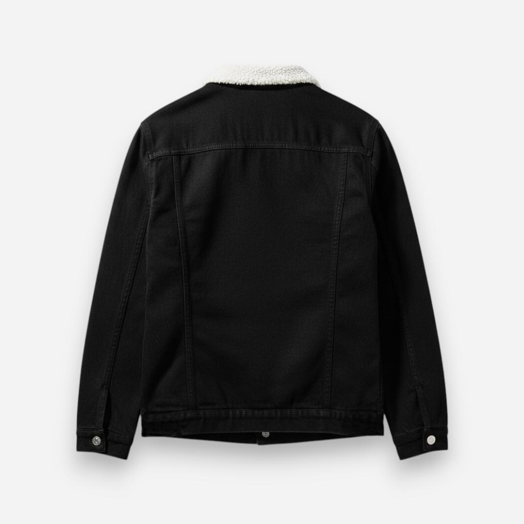 Gefütterte Jeansjacke für Herren mit Fleecekragen, Produktbild 10