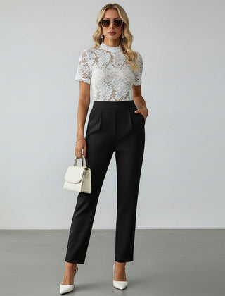 Cropped Hose für Damen mit hohem Bund, Produktbild 2