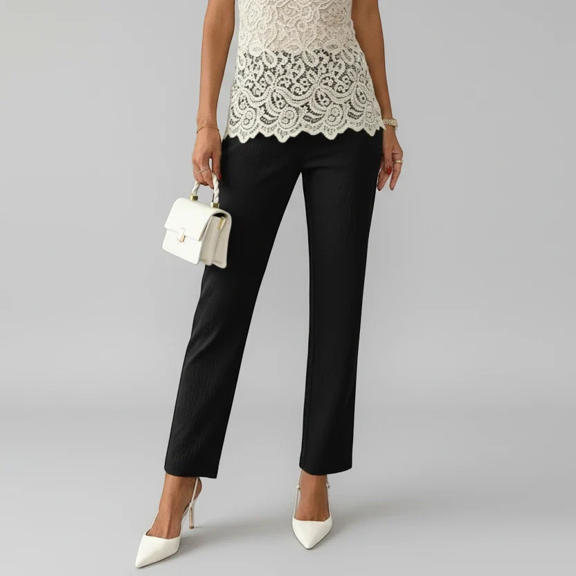 Cropped Hose für Damen mit hohem Bund, Produktbild 4