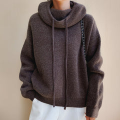 Oversize Hoodie Stehkragen