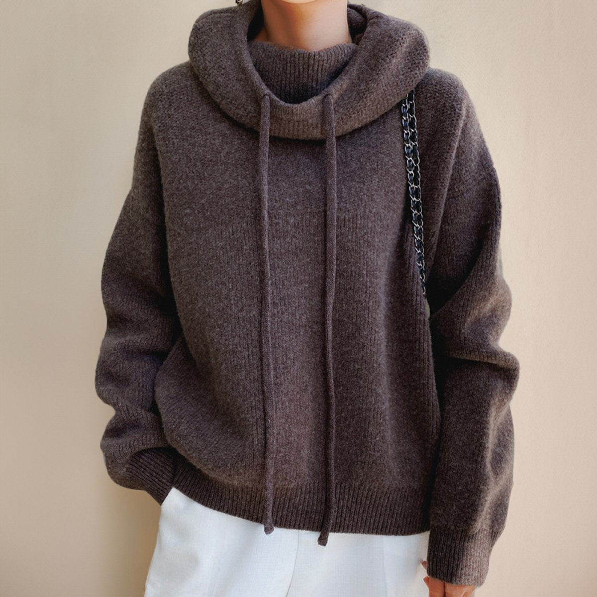 Oversize Hoodie Stehkragen