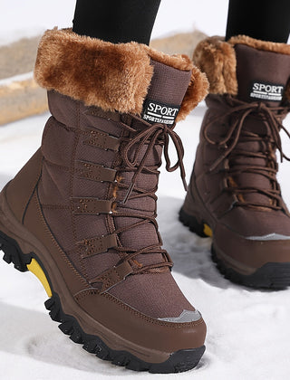 Winterstiefel Damen Fellkragen