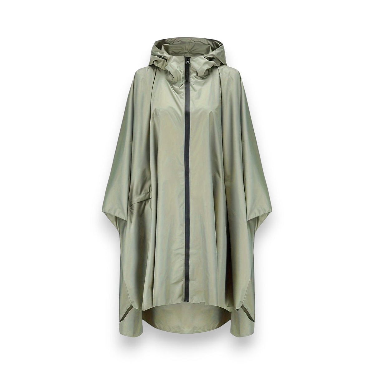 Wasserdichter Regenponcho für Damen mit Kapuze, Produktbild 6