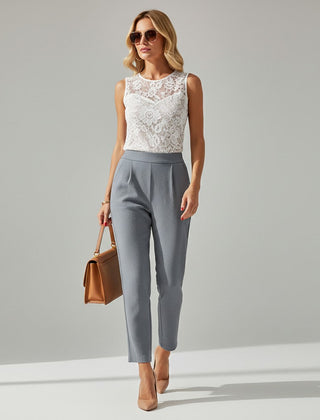 Cropped Hose für Damen mit hohem Bund, Produktbild 1