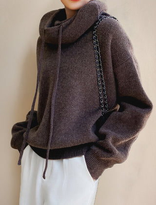 Oversize Hoodie Stehkragen