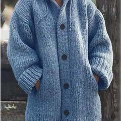 Oversize Strickjacke Kapuze