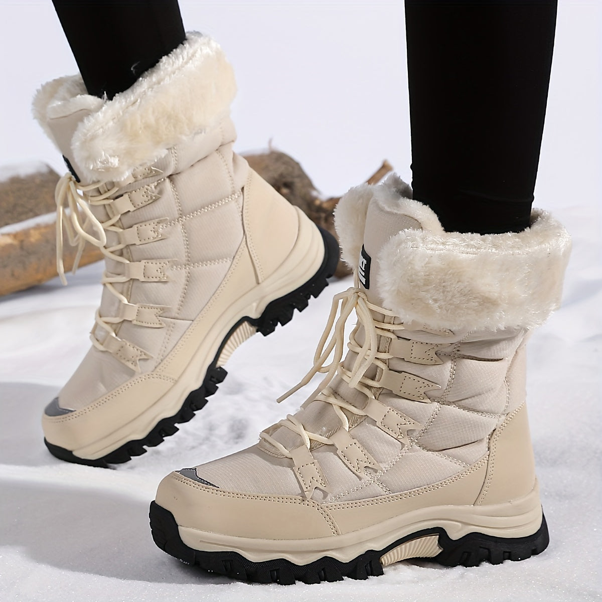Winterstiefel Damen Fellkragen