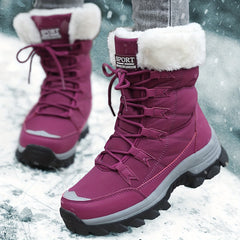 Winterstiefel Damen Fellkragen