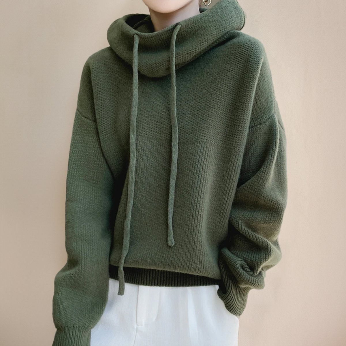 Oversize Hoodie Stehkragen