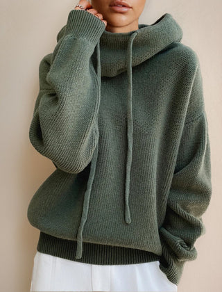 Oversize Hoodie Stehkragen
