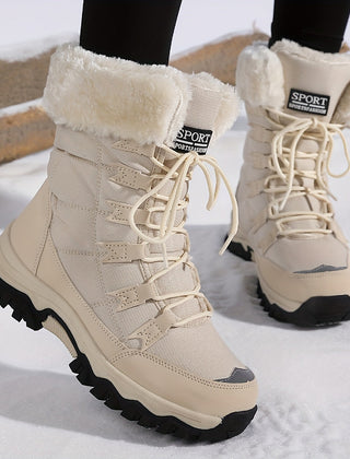 Winterstiefel Damen Fellkragen