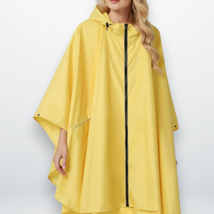 Wasserdichter Regenponcho für Damen mit Kapuze, Produktbild 2