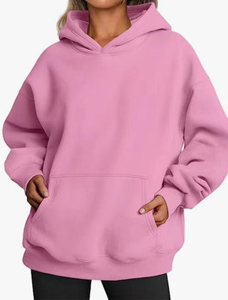 Oversized Kapuzenpullover mit Kängurutasche