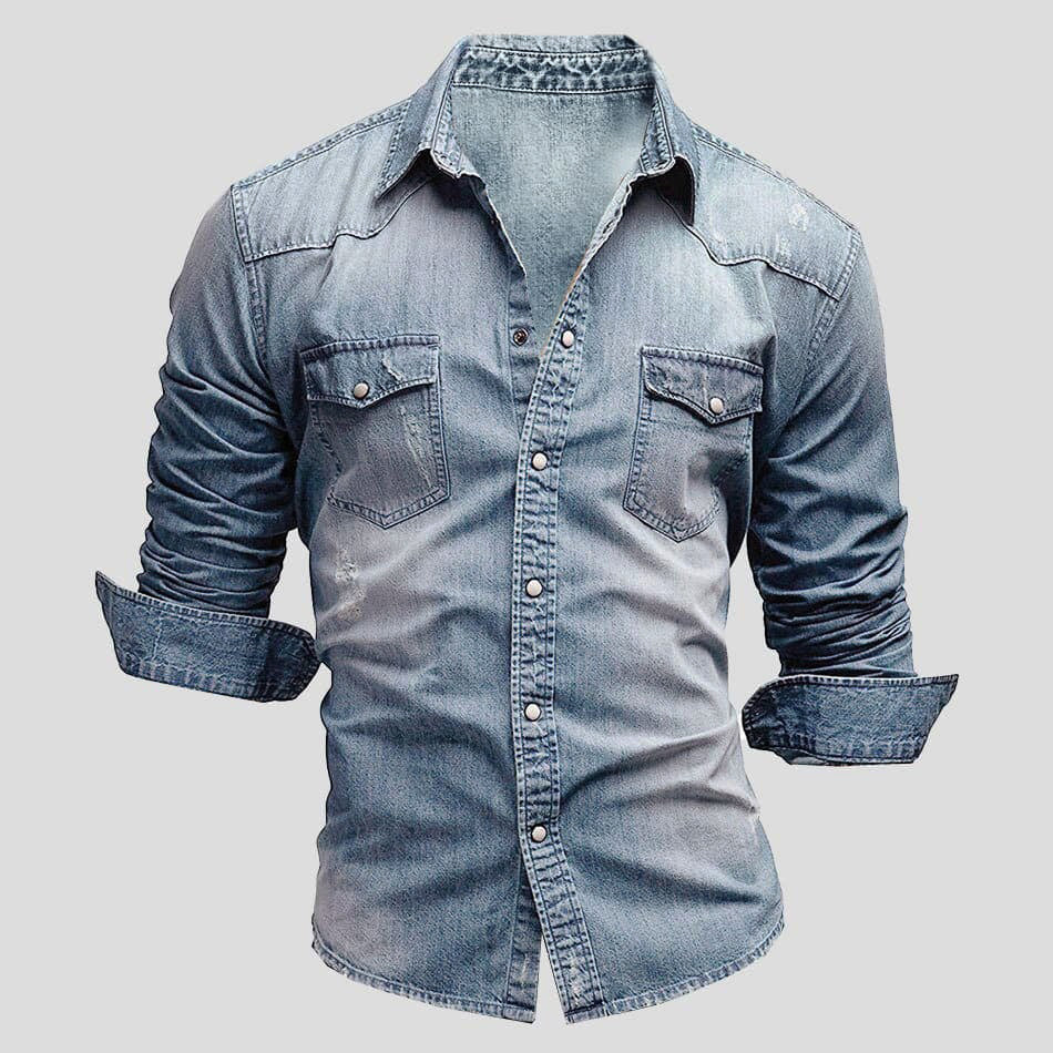 Vintage Jeanshemd Herren in Hellblau