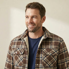 Gefütterte Holzfäller Hemdjacke für Herren