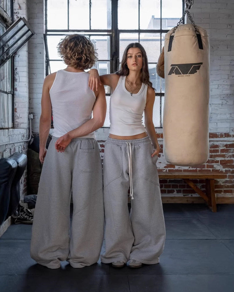 Unisex Jogginghose in Oversize mit weitem Bein, Produktbild 10