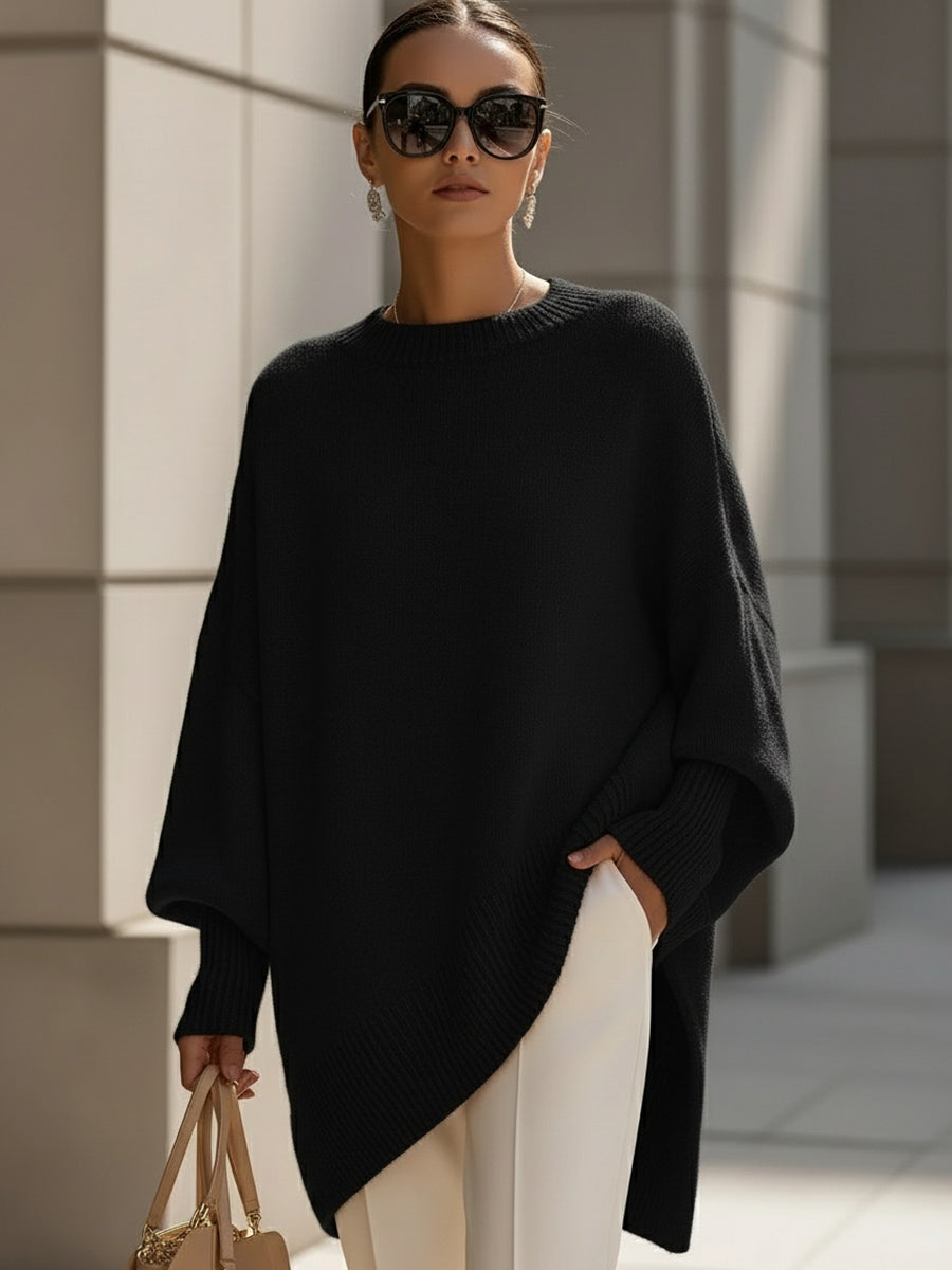 Oversize Pullover Damen in Schwarz