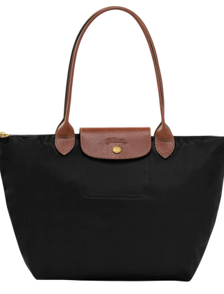 Faltbare Nylon Handtasche Damen in Schwarz