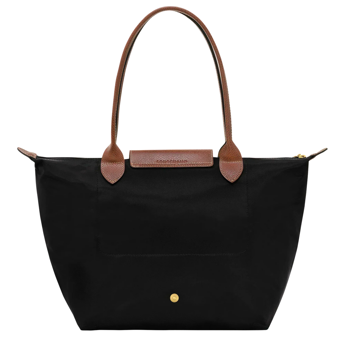Faltbare Nylon Handtasche Damen in Schwarz, Innenansicht