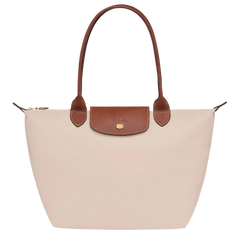 Faltbare Nylon Handtasche Damen in Beige