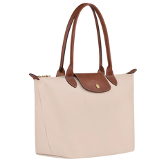 Faltbare Nylon Handtasche Damen in Beige, Innenansicht