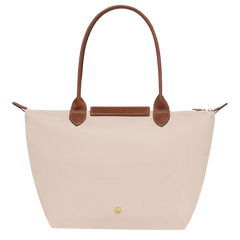 Faltbare Nylon Handtasche Damen in Beige, Detailansicht