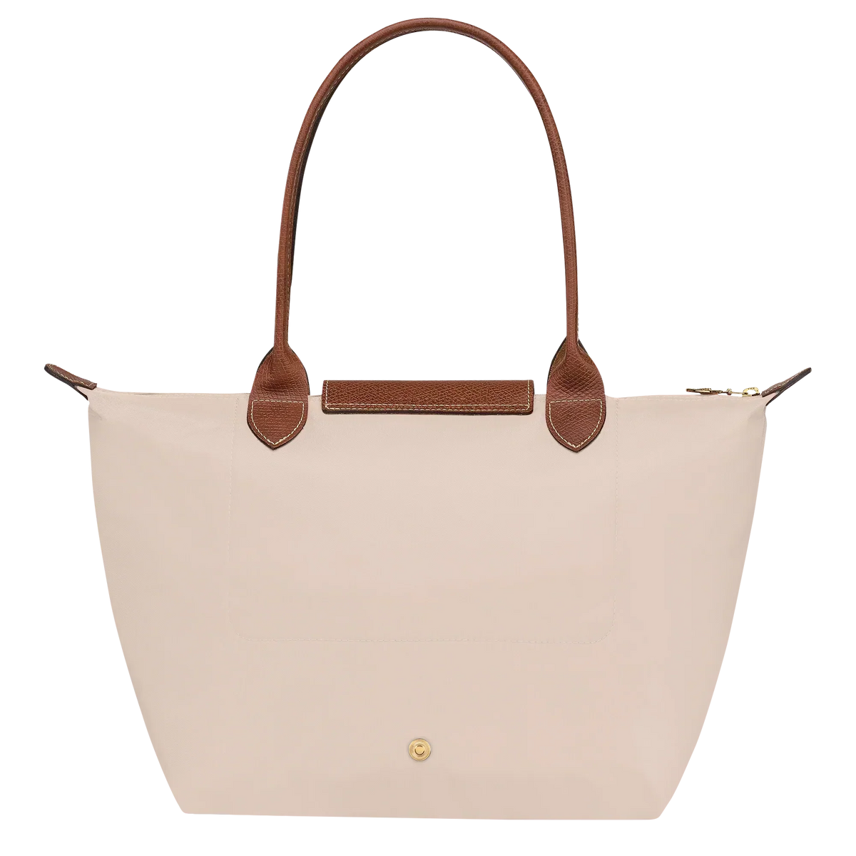 Faltbare Nylon Handtasche Damen in Beige, Detailansicht