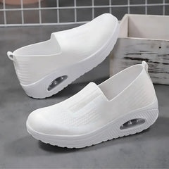 Schlupfschuhe Damen Gedämpfte Sohle in Weiß
