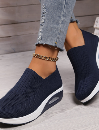 Schlupfschuhe Damen Gedämpfte Sohle in Dunkelblau