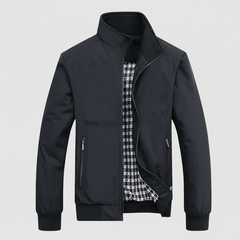 Blousonjacke für Herren mit Stehkragen und gestreiften Bündchen, Produktbild 8