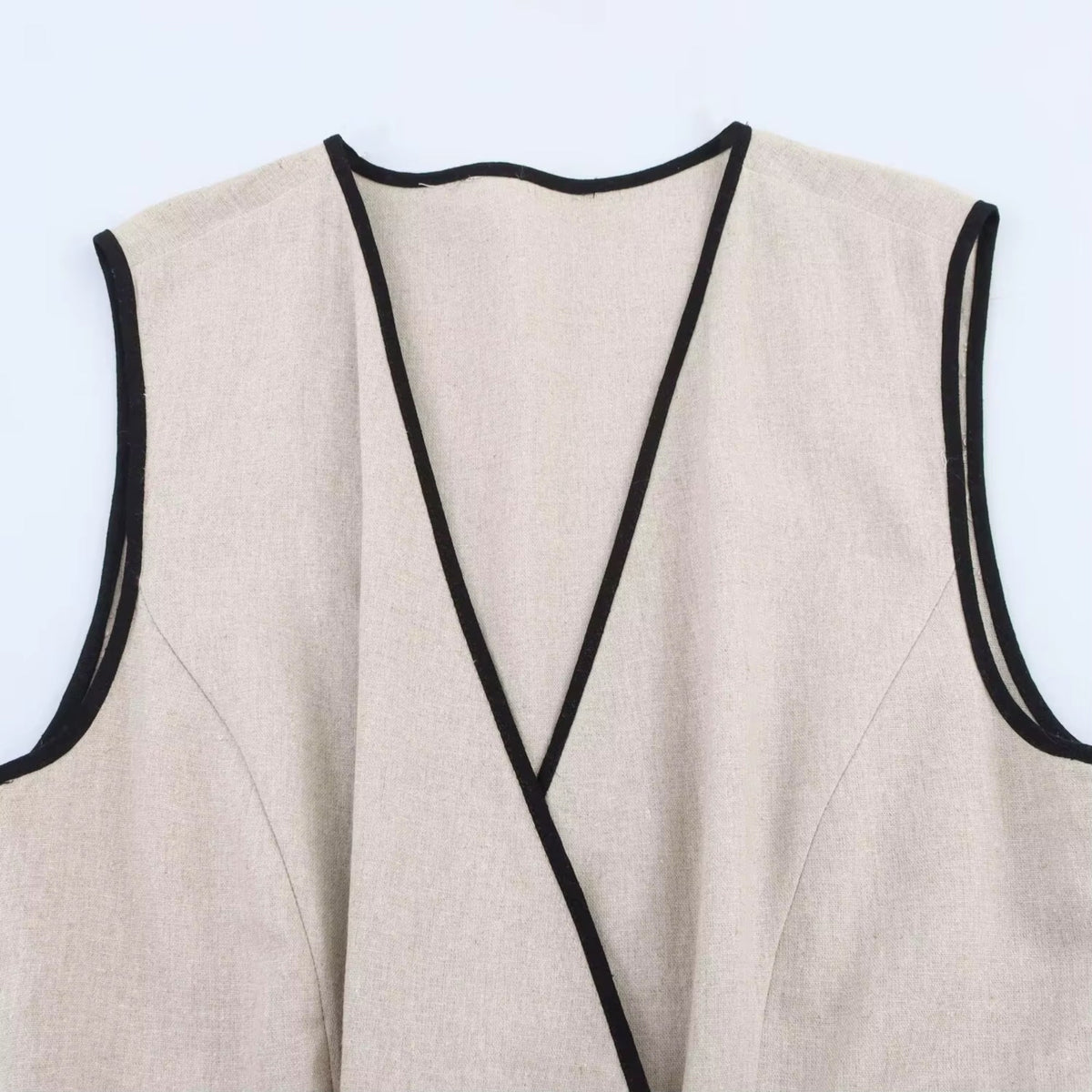 Midikleid Kontrastpaspel Gürtel