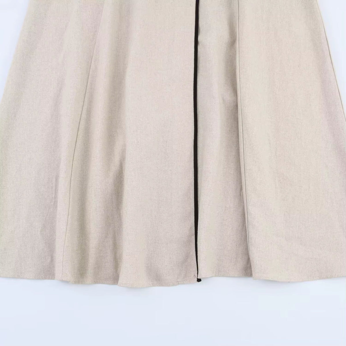 Midikleid Kontrastpaspel Gürtel