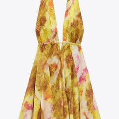 Sommerkleid Batikprint Rückenfrei