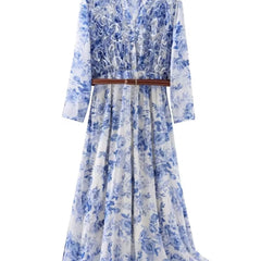 Wickelkleid Blumenprint Damen