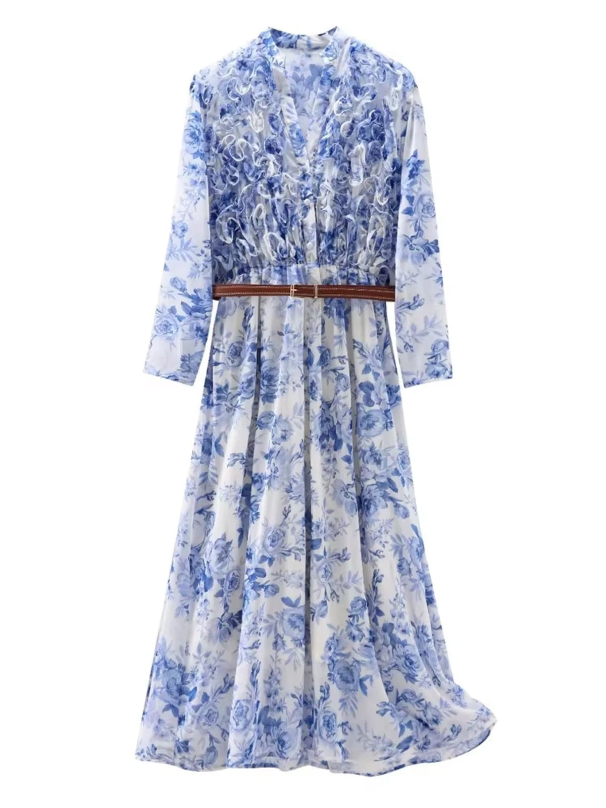 Wickelkleid Blumenprint Damen