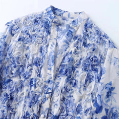 Wickelkleid Blumenprint Damen