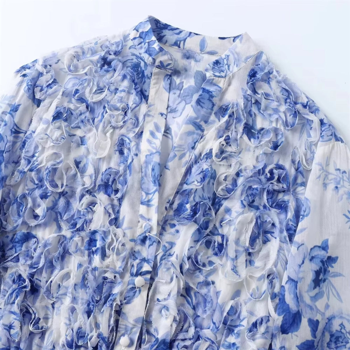 Wickelkleid Blumenprint Damen