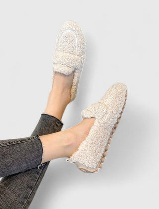 Kuschelige Plüschloafer für Damen