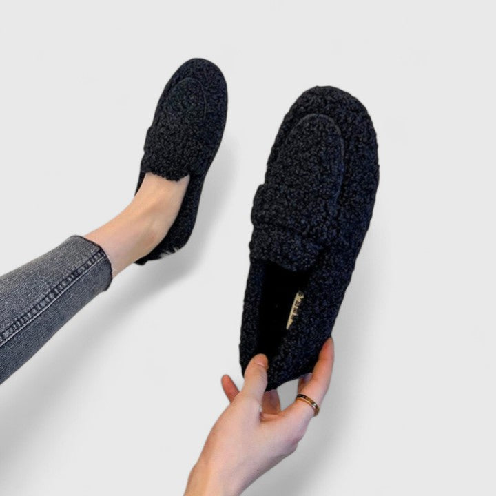 Kuschelige Plüschloafer für Damen