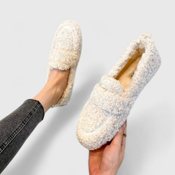 Kuschelige Plüschloafer für Damen
