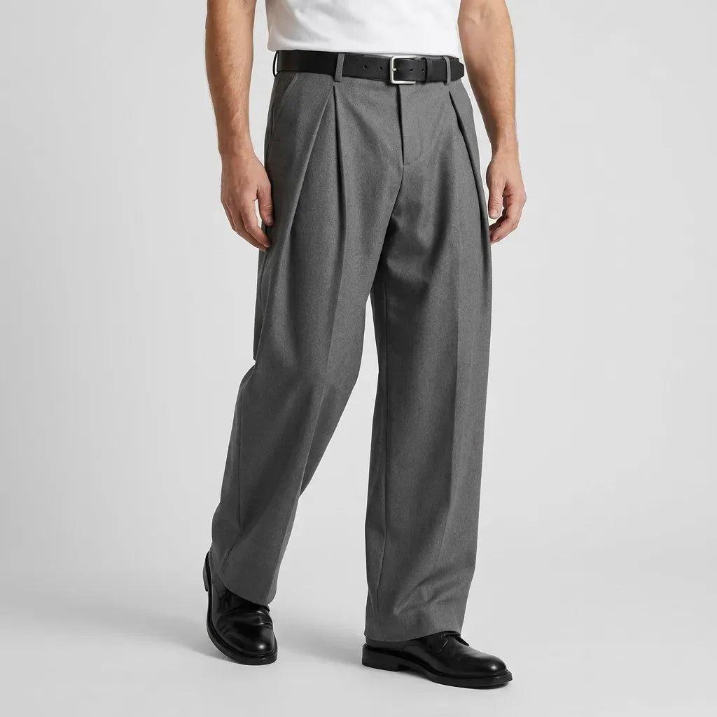 Bundfaltenhose für Herren im weiten Schnitt
