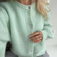 Strickcardigan mit Knopfleiste
