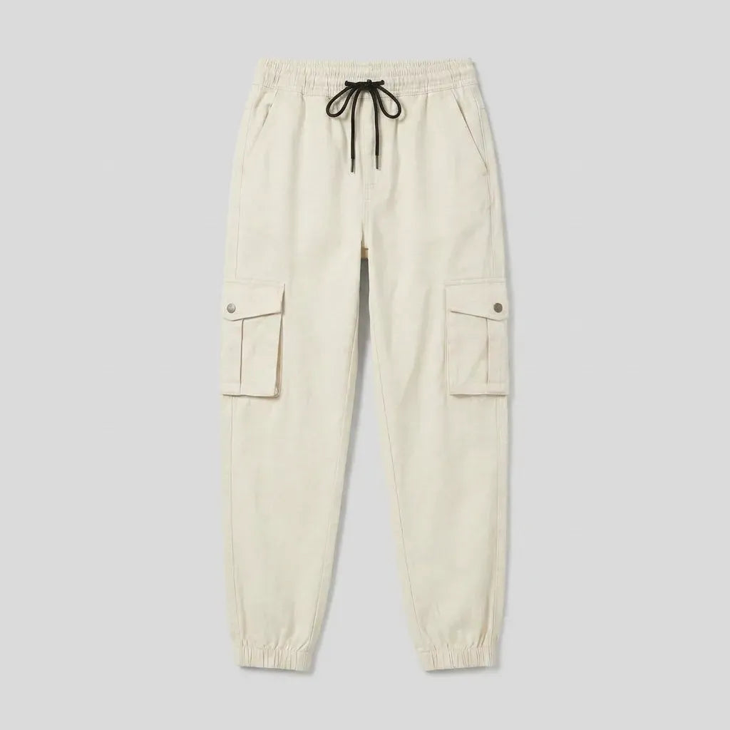 Cargohose für Damen mit elastischem Bund und Seitentaschen, Produktbild 2