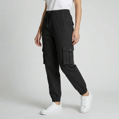 Cargohose für Damen mit elastischem Bund und Seitentaschen, Produktbild 5