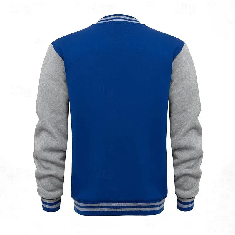 Collegejacke für Herren mit Druckknöpfen im Regular Fit