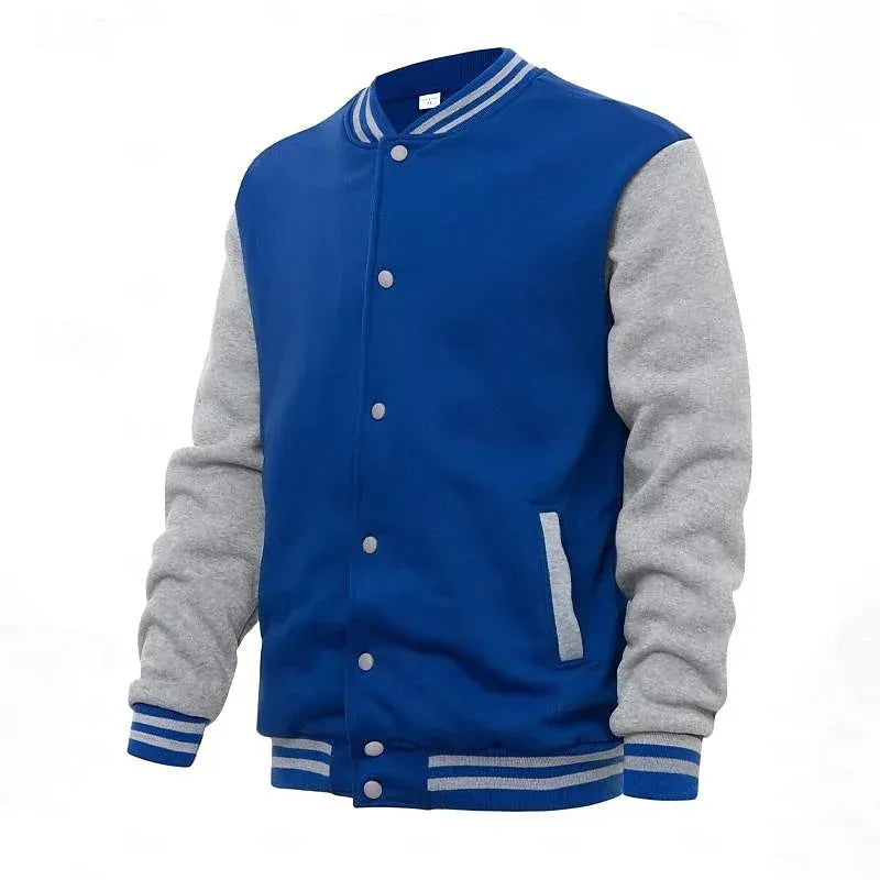 Collegejacke für Herren mit Druckknöpfen im Regular Fit